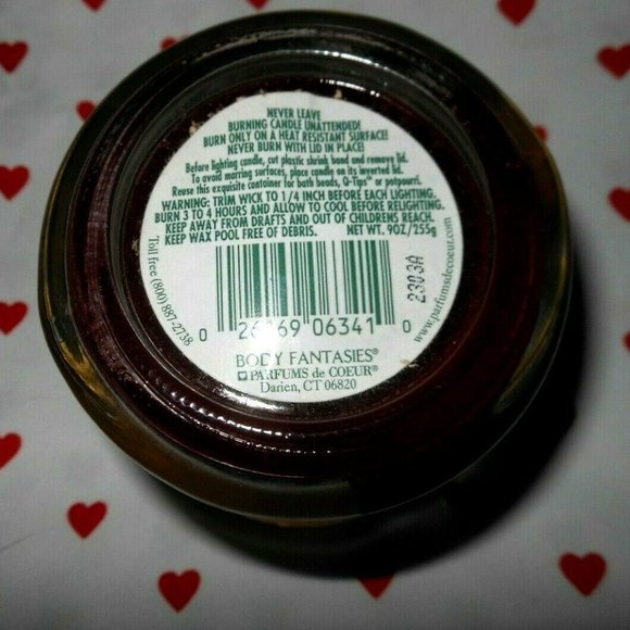 Vintage Body Fantasies MOM'S APPLE PIE Fantasy Jar Candle Decorative Lid 9 oz. - Picture 3 of 4